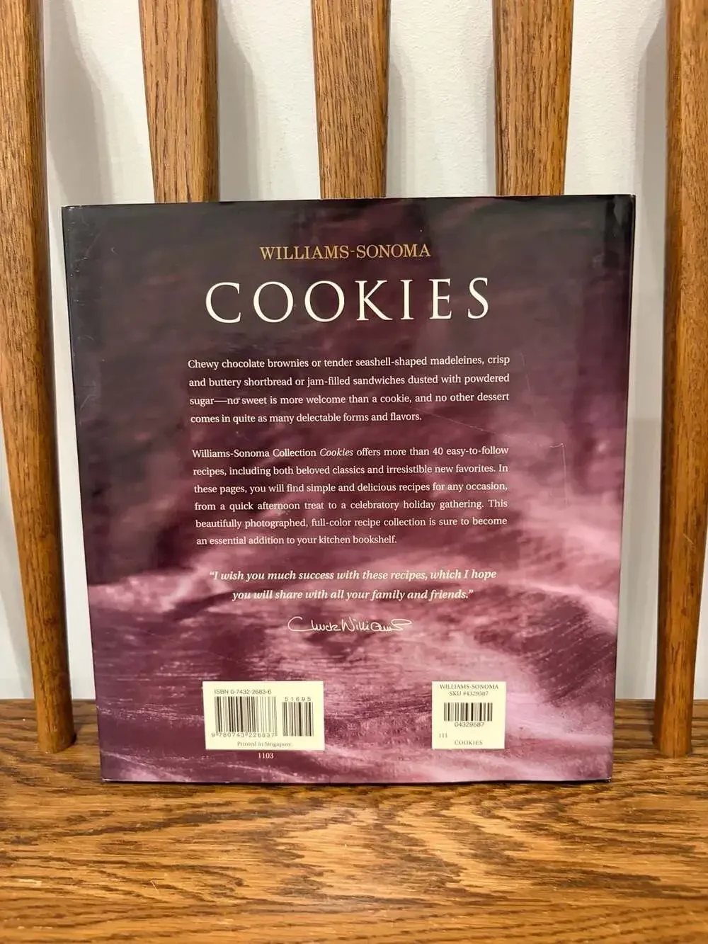 Williams-Sonoma Cookies Cookbook by Marie Simmons and Chuck Williams